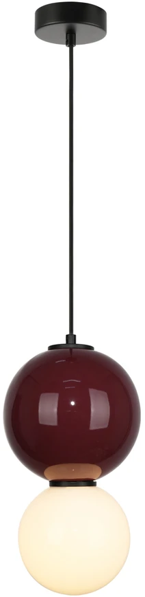 6W LED pakabinamas šviestuvas PIEVE, raudonos/violetinės/matinės baltos sp., 3000K