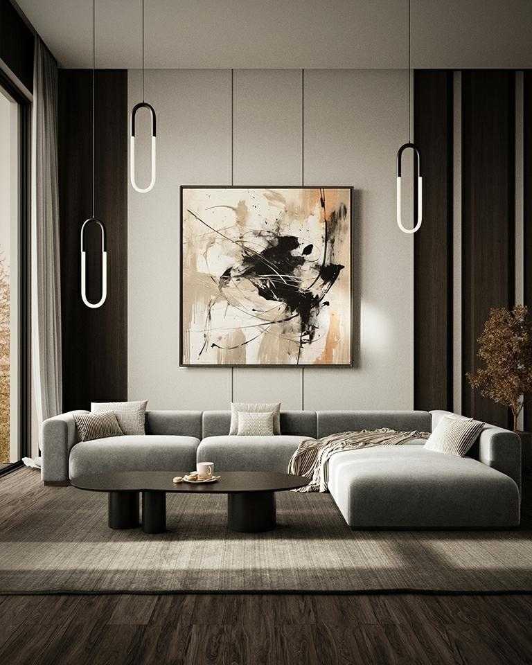 6W LED pakabinamas šviestuvas PUZO S, juodas, 3000K