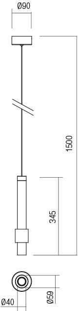 6W LED pakabinamas šviestuvas TYCON, baltas, 3000K, 01-1992