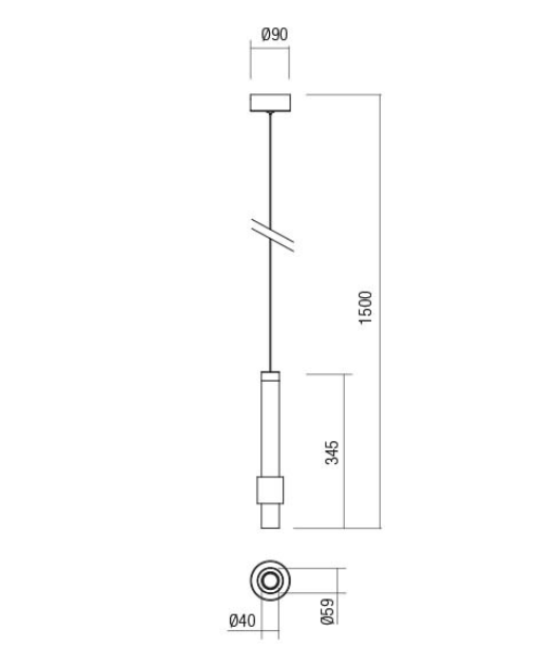 6W LED pakabinamas šviestuvas TYCON, rudas, 3000K, 01-1993