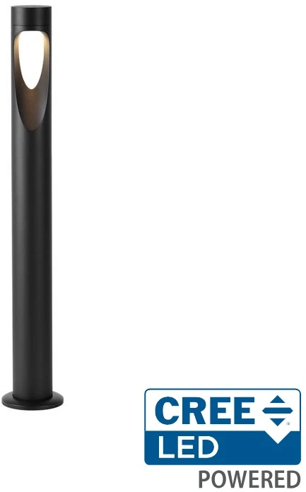 6W LED pastatomas lauko šviestuvas, juodas, 3000K, IP65, CREE LED chip