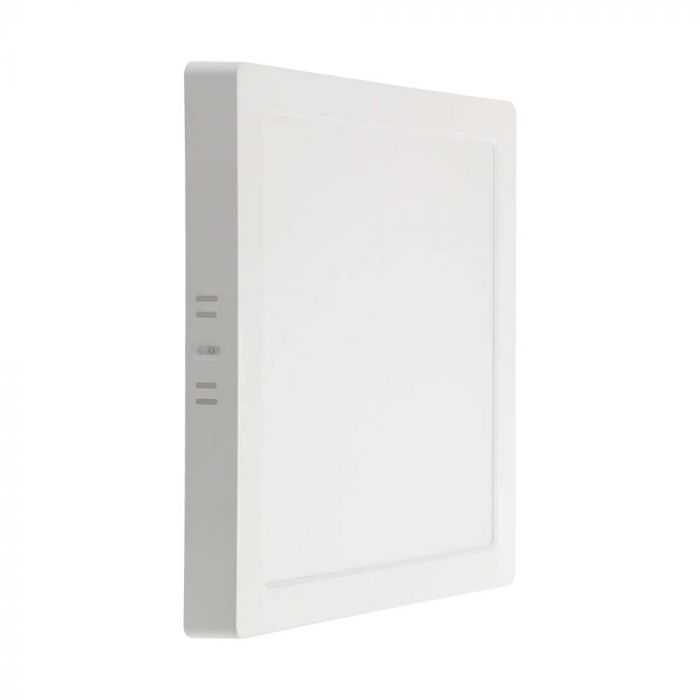 6W LED paviršinė panelė, kvadratinė, balta, 6500K