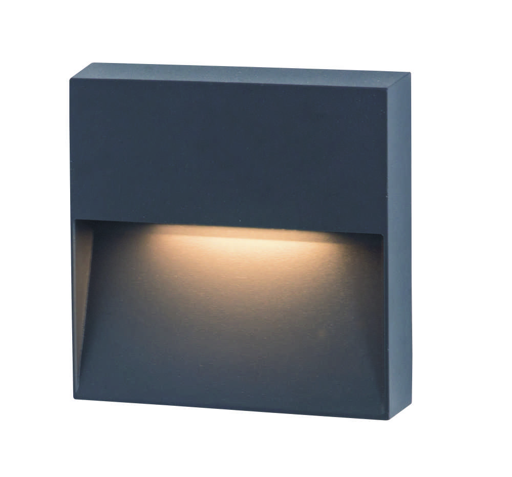 6W LED sieninis lauko šviestuvas, grafito sp., 3000K, E241-G