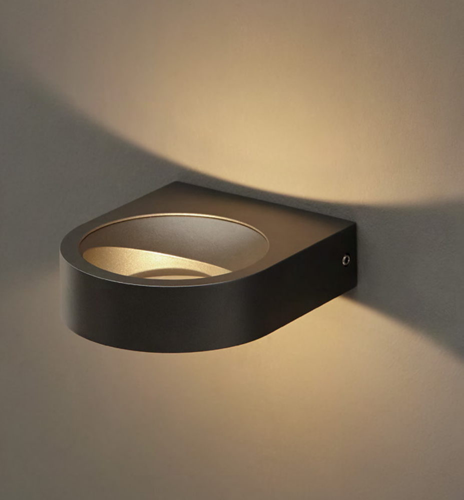 6W LED paviršinis lauko šviestuvas PLACA, antracito sp., 3000K, IP65