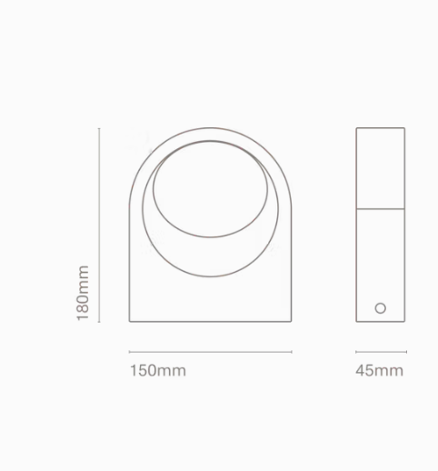 6W LED paviršinis lauko šviestuvas PLACA, antracito sp., 3000K, IP65