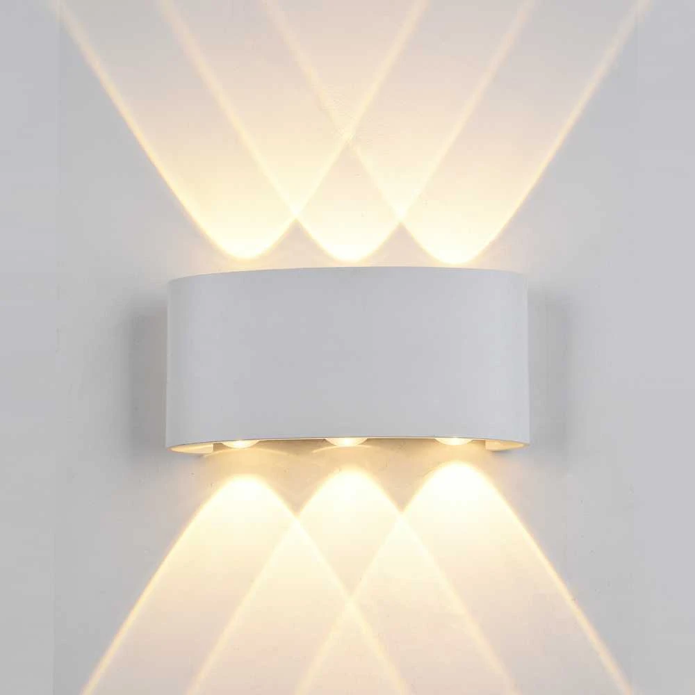 Pakabinamas šviestuvas 6W LED sieninis fasado šviestuvas GILBERTO, baltas, 3000K