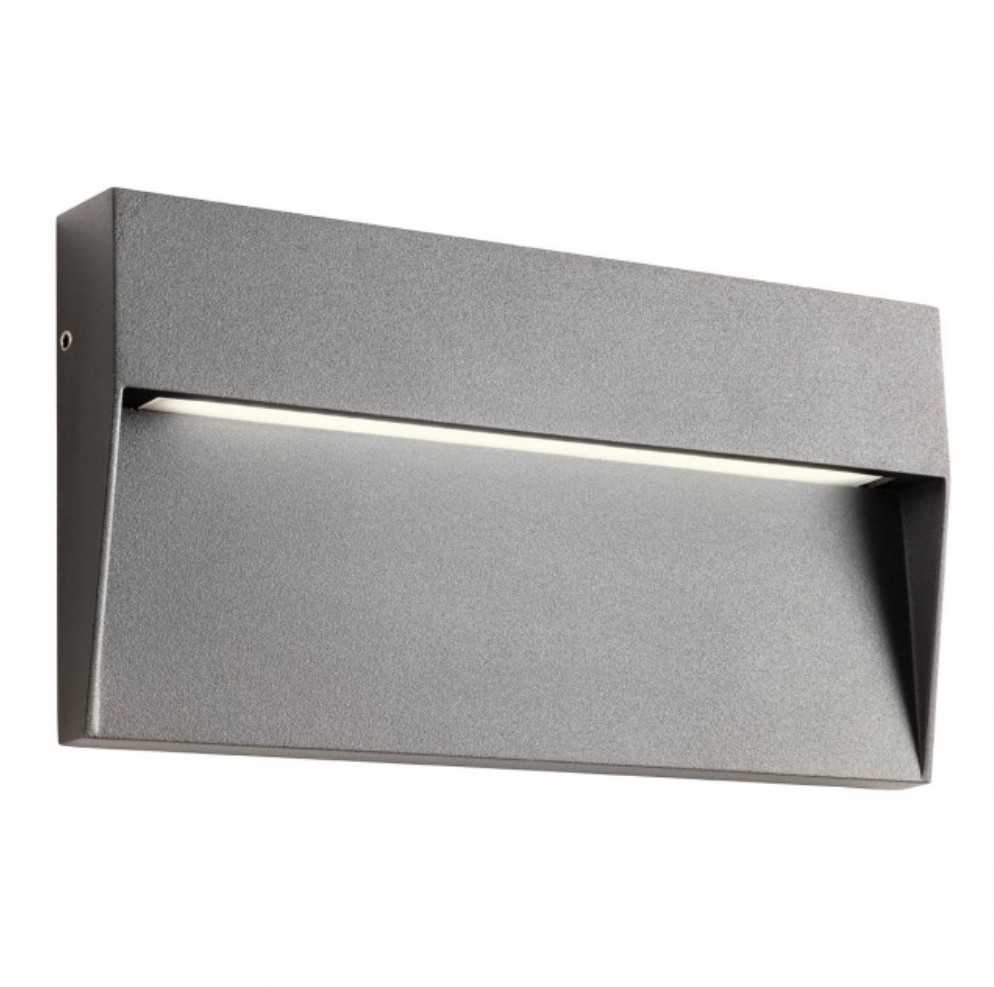 Sieninis šviestuvas 6W LED sieninis fasado šviestuvas LANDER, tamsiai pilkas, 3000K, IP54, 90481