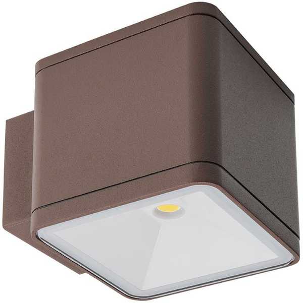 Sieninis šviestuvas 6W LED sieninis lauko šviestuvas BETA, tamsiai rudas, 3000K, IP54, 9080