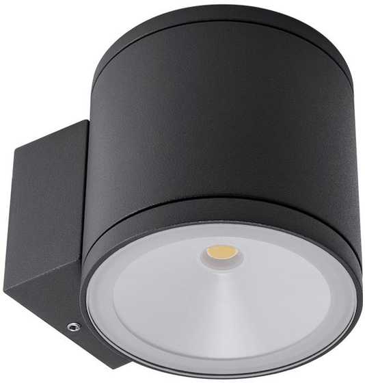 6W LED sieninis lauko šviestuvas ETA, tamsiai pilkas, 3000K, IP54, 9594