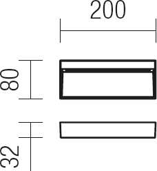 6W LED sieninis lauko šviestuvas EVEN, baltas, 3000K, IP54, 9152
