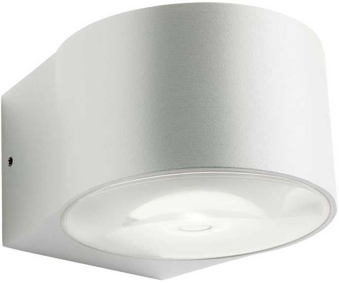 Sieninis šviestuvas 6W LED sieninis lauko šviestuvas LOG, baltas, 3000K, IP65, 90060
