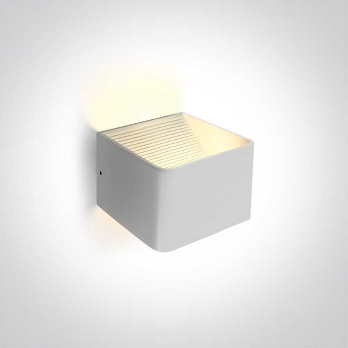 6W LED sieninis šviestuvas, baltas, 3000K, 67466A/W/W