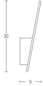6W LED sieninis šviestuvas, baltas, 3000K, 16155