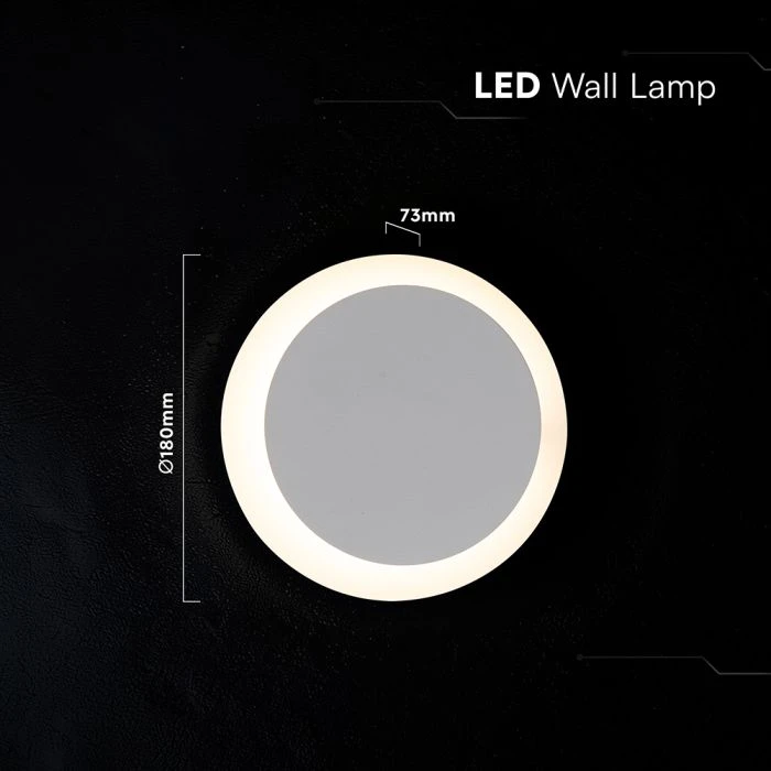 6W LED sieninis šviestuvas, baltas, 3000K, CREE LED chip, pasukamas