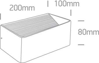 6W LED sieninis šviestuvas, baltas, 3000K, 67466B/W/W
