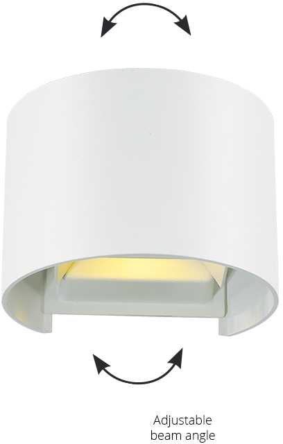 6W LED sieninis šviestuvas GREG, baltas, 3000K, 4188700