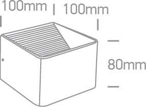 6W LED sieninis šviestuvas, juodas, 3000K, 67466A/B/W