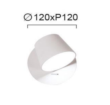 6W LED sieninis šviestuvas KIM, baltas, 3000K, 4188300