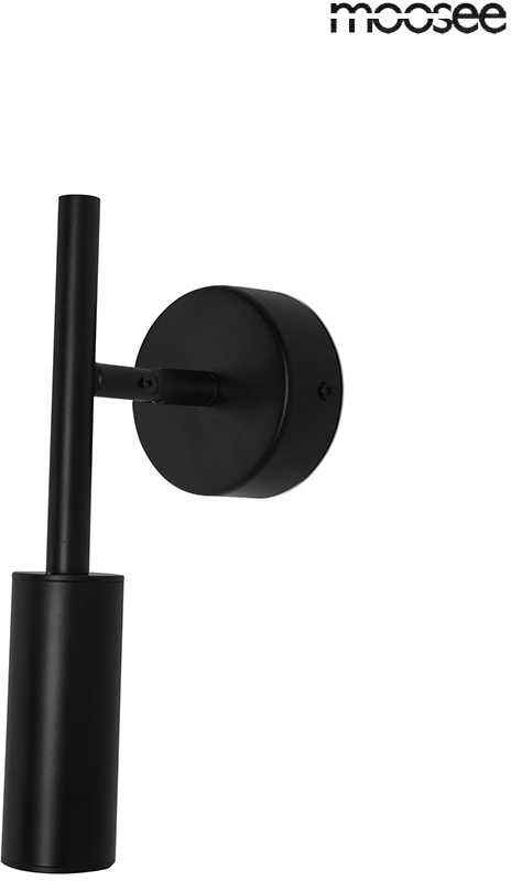 6W LED sieninis šviestuvas PRISMA, juodas, 3000K