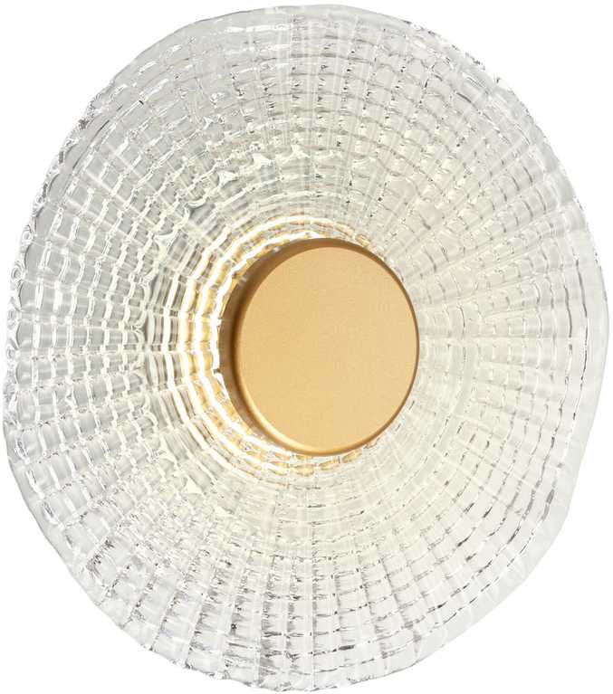 6W LED sieninis šviestuvas REEF, matinės aukso sp., 3500K