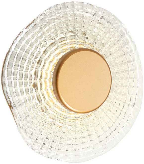 6W LED sieninis šviestuvas REEF, matinės aukso sp., 3500K
