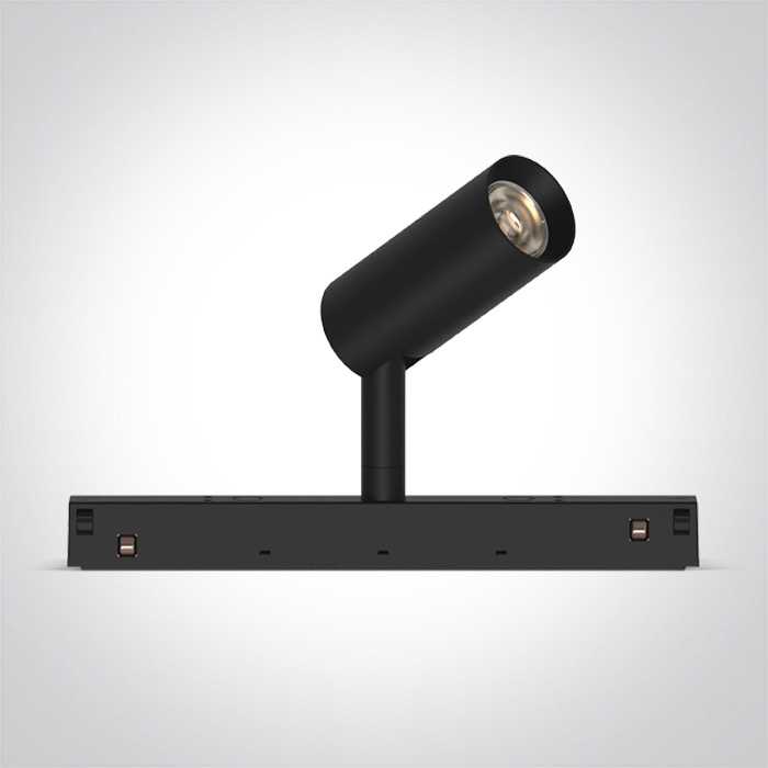 6W LED šviestuvas į magnetines sistemas MINI/MIDI/MAXI/P&P, juodas, 3000/3500/4000K, 48V, 38°, 42108/B/V
