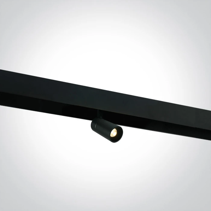 6W LED šviestuvas į magnetines sistemas MINI/MIDI/MAXI/P&P, juodas, 3000/3500/4000K, 48V, 38°, 42108/B/V