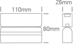 6W LED šviestuvas į magnetines sistemas FLAT, juodas, 3000/4000/5000K, 48V, 24°, 43106FA/B/V