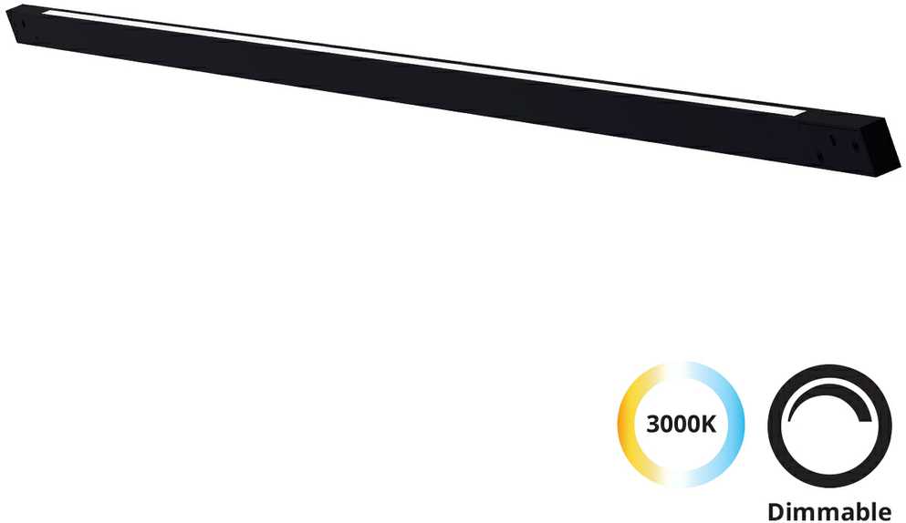 6W LED šviestuvas į magnetinius bėgelius MICRO MAGNETIC, juodas, 3000K, dimeriuojamas, 4315800