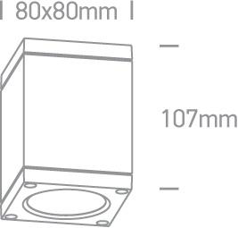 6W LED cilindro formos šviestuvas, juodas, 3000K, 67138D/B/W