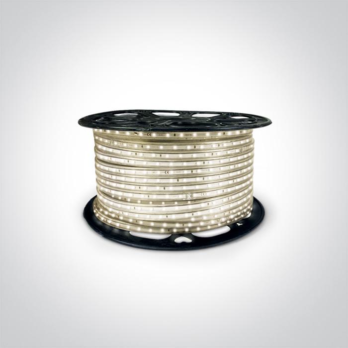 6,6W/m LED juosta, 3000K, 100m ritė, 7850/W