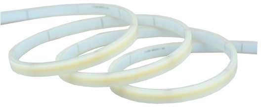 6W/m LED COB juosta, 48V, 3000K, 20m ritė, IP67