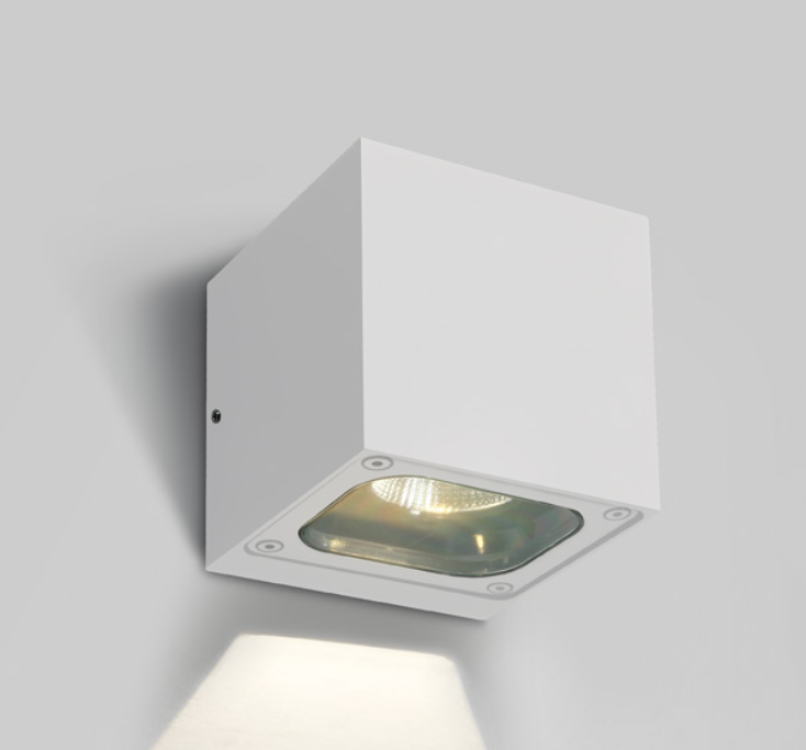 Sieninis šviestuvas 6W sieninis lauko šviestuvas, baltas, 3000K, IP65, 67524A/W/W