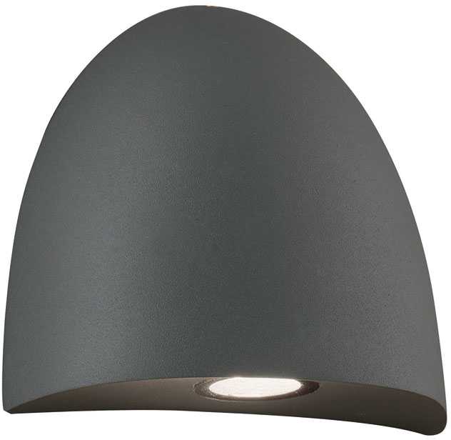 6W sieninis lauko šviestuvas BAUTA, tamsiai pilkos sp., 3000K, IP54, 4260400
