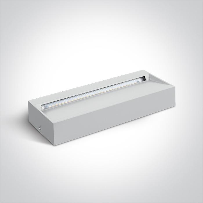 7W LED sieninis šviestuvas, baltas, 3000K, 67359B/W/W