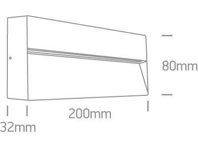 7W LED sieninis šviestuvas, baltas, 3000K, 67359B/W/W