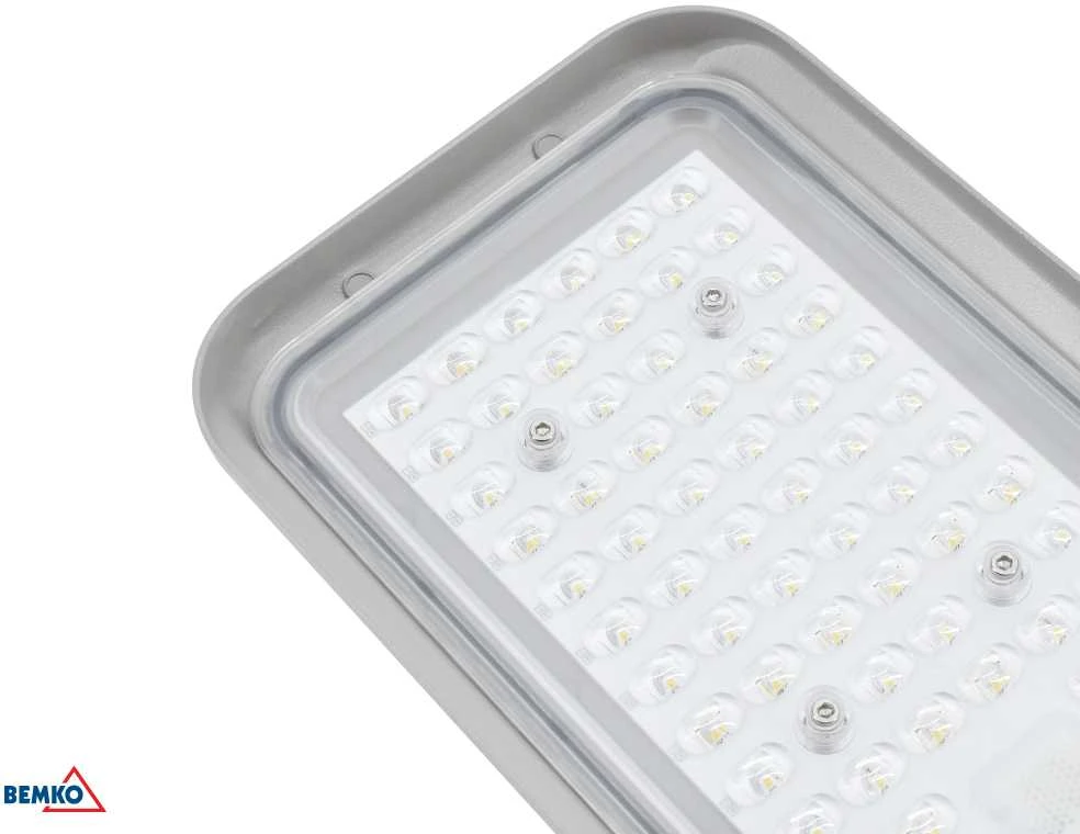 Bemko 70W LED gatvės šviestuvas JAZMIN, šviesiai pilkas, 4000K, IP65, 140°x70°