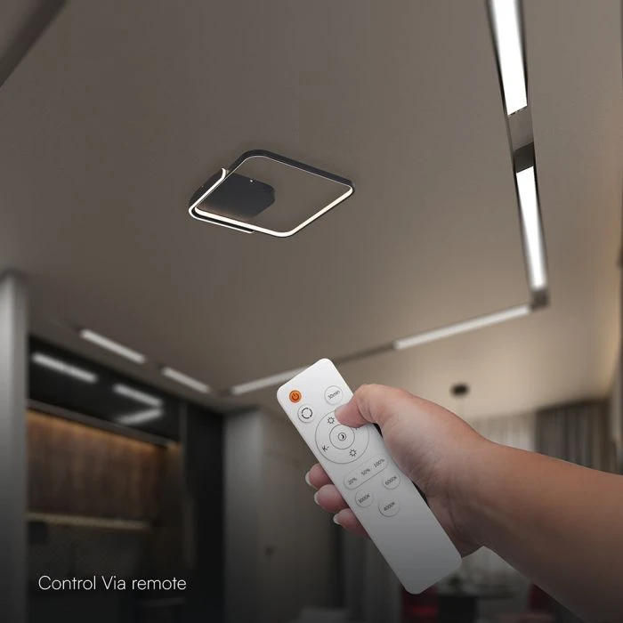 70W LED lubinis šviestuvas, juodas, 3000-6500K, dimeriuojamas