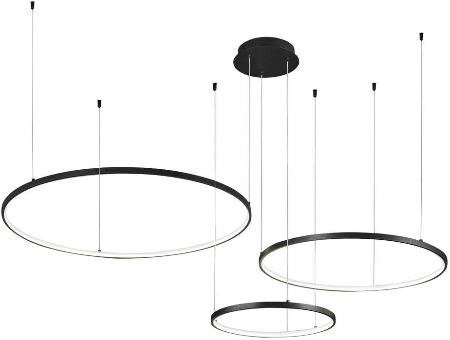 70W LED pakabinamas šviestuvas MAXIMOS, juodas, 3000/4000/6000K, dimeriuojamas, 4301100
