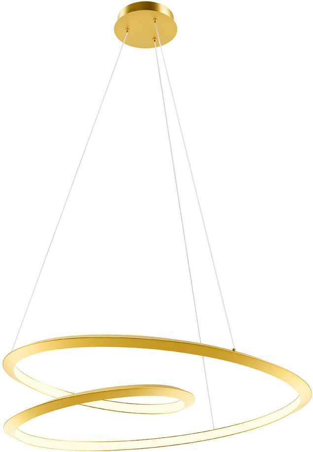 72W LED pakabinamas šviestuvas STORM, matinės aukso sp., 3000/4000/6000K, dimeriuojamas, 01-3380