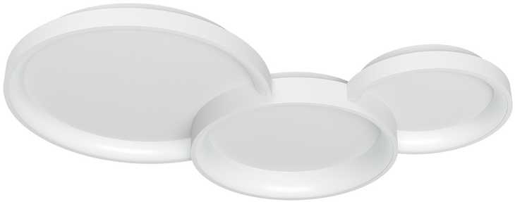 72W LED paviršinis lubinis šviestuvas COMBI, baltas, 3000/4000/6000K, dimeriuojamas