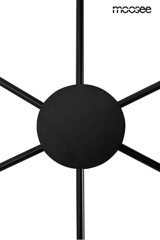 72W LED sieninis šviestuvas SHADOW 6, juodas, 3000K