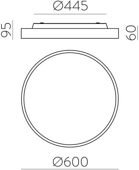 74W LED lubinis šviestuvas ROMA, baltas, 2700/3000K, dimeriuojamas, P3974170BDP