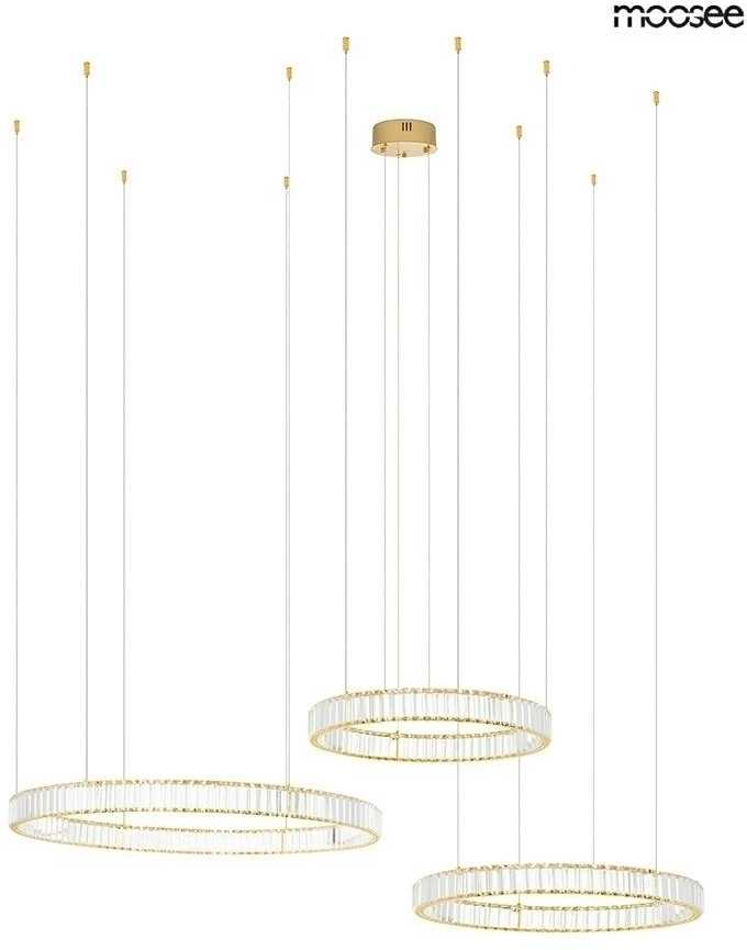 74W LED pakabinamas šviestuvas LIBERTY 3A, aukso sp., 3000K