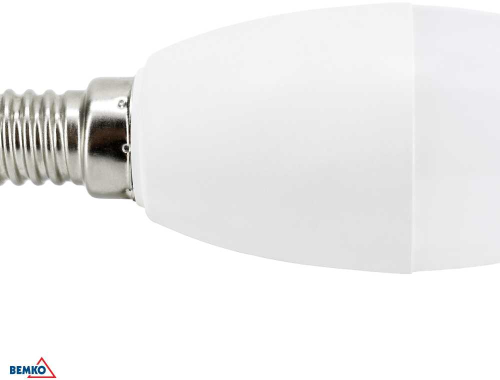 Bemko 7,5W LED lemputė, E14, 6500K, 180°
