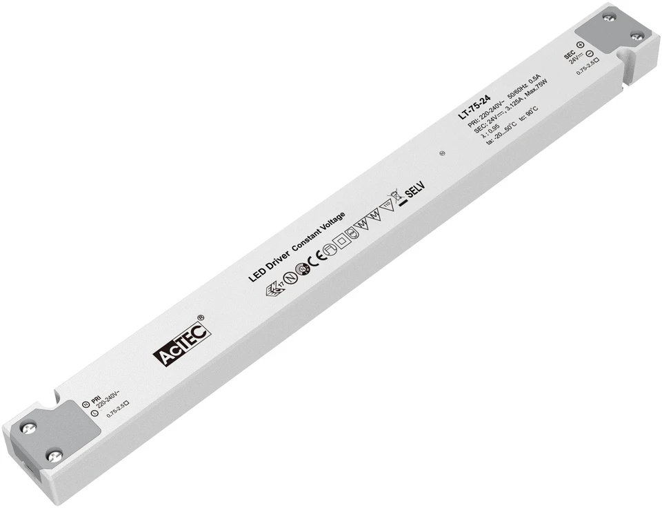 75W LED maitinimo šaltinis, DALI, 24V, IP20