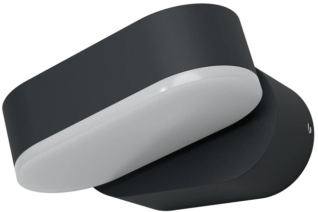 7,5W LED sieninis lauko šviestuvas ENDURA STYLE, tamsiai pilkas, 3000K, IP44