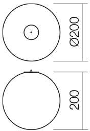 7,5W LED šviestuvo užbaigimo dalis - detalė BILIA, balta, 3000K, IP44, LSS01-2449WH