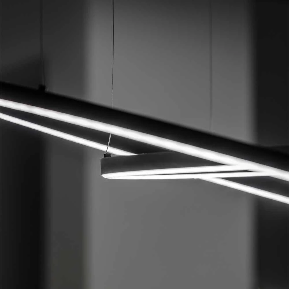 Ideal Lux Pakabinamas šviestuvas Oracle Slim Sp D150 Round 3000K Dali Bk