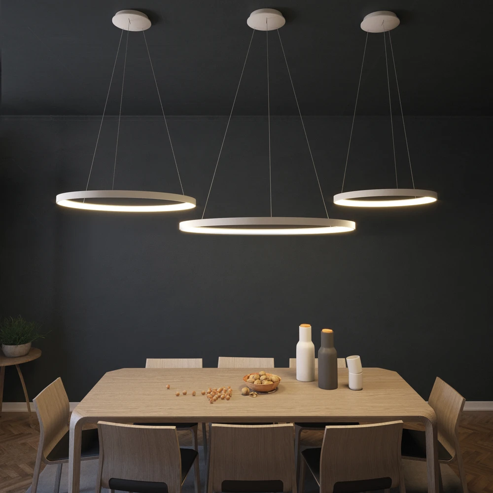 77W LED pakabinamas šviestuvas GRACE, baltas, 2700/3000/4000K, dimeriuojamas, C3848372BDP